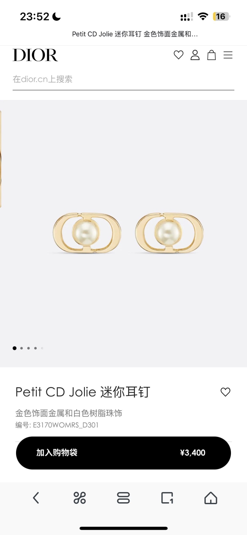 Christian Dior Earrings